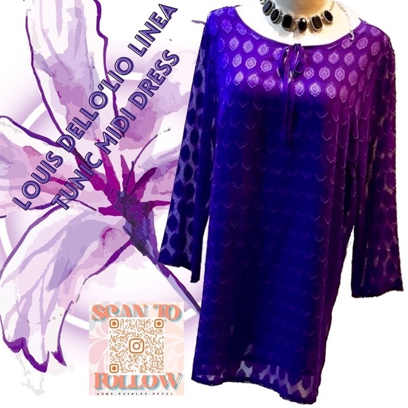Linea by Louis Dell'Olio Dresses & Skirts - 𝅺LOUIS DELLO’LIO LINEA TUNIC MIDI DRESS